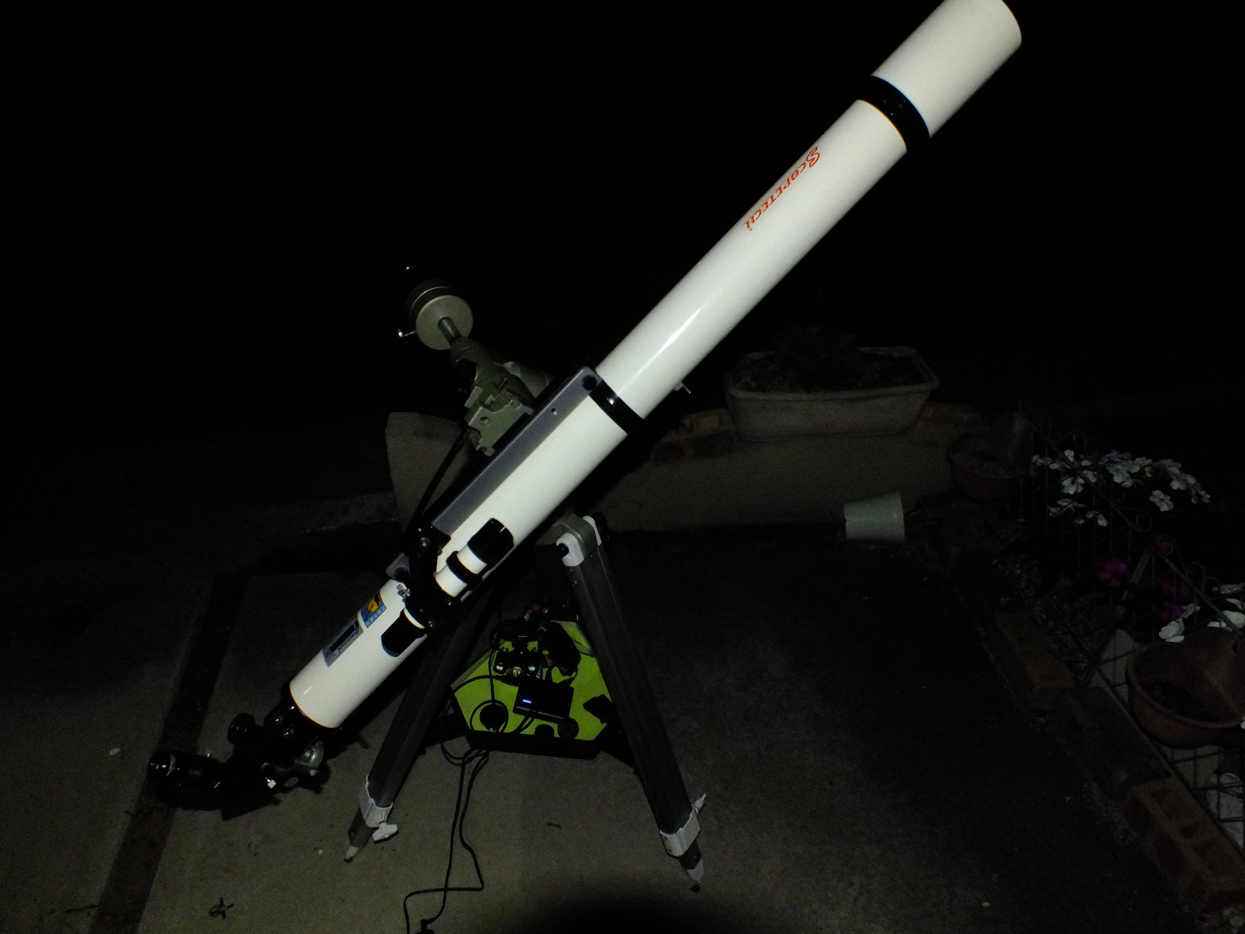 ☆スコープテック SCOPETECH STL80A-L 屈折式径緯台天体望遠鏡◇花巻市生産